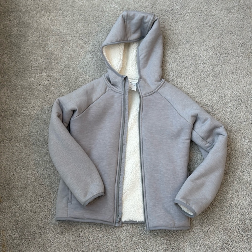 Kids‎ All In Motion Sherpa Zip Up Jacket Grey